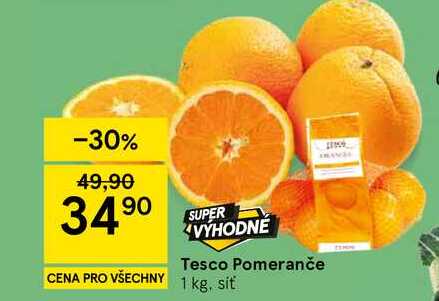 Tesco Pomeranče, 1 kg