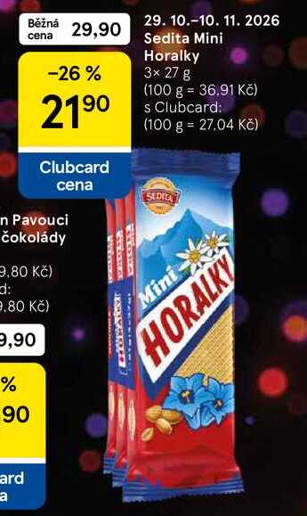 Sedita Mini Horalky, 3× 27 g  