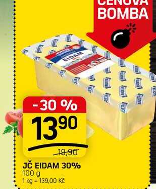 JČ EIDAM 30% 100 g