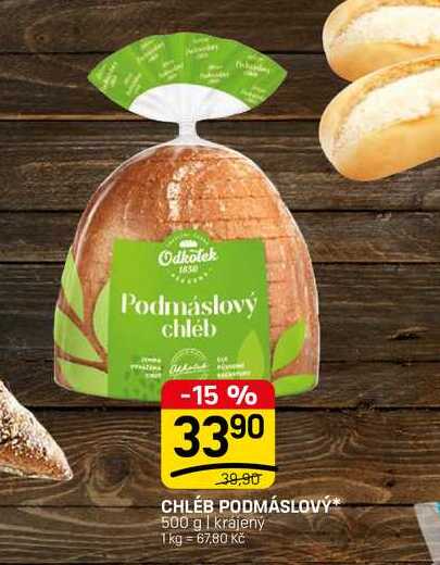 CHLÉB PODMÁSLOVÝ* 500 g | krájený