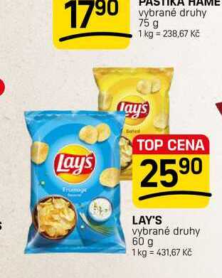 LAY'S vybrané druhy 60 g