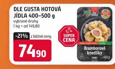 DLE GUSTA HOTOVÁ JÍDLA 400-500 g