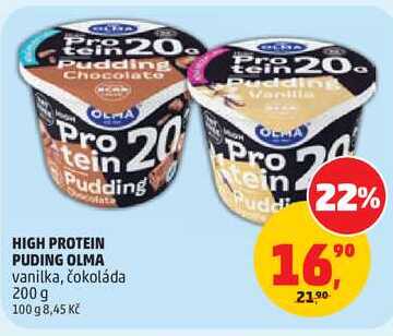 HIGH PROTEIN PUDING OLMA vanilka, 200 g