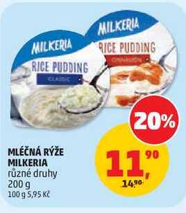 MLÉČNÁ RÝŽE MILKERIA různé druhy, 200 g