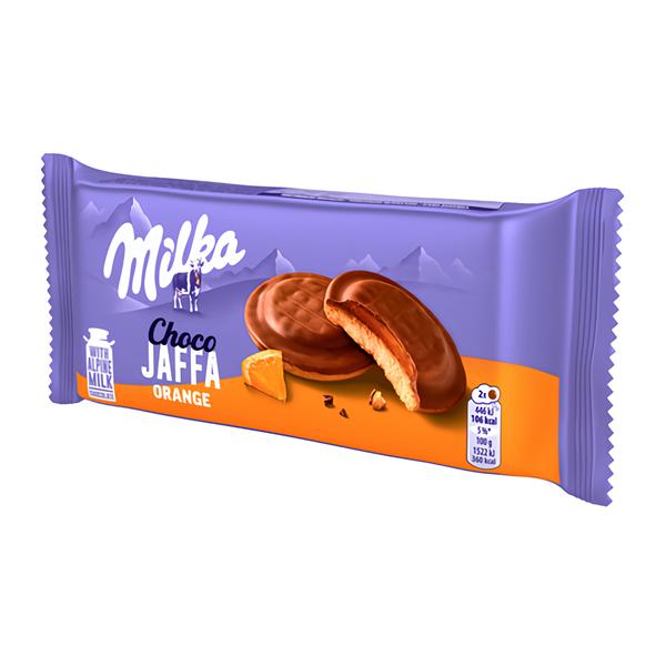 Milka Choco Jaffa piškoty pomerančové, mléčná čokoláda