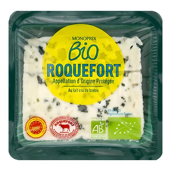 Monoprix BIO Sýr Roquefort z ovčího mléka