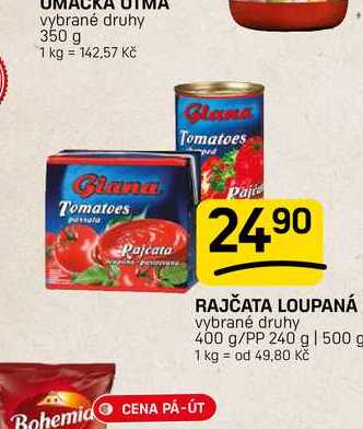 RAJČATA LOUPANÁ vybrané druhy 400 g/PP 240 g | 500 g 