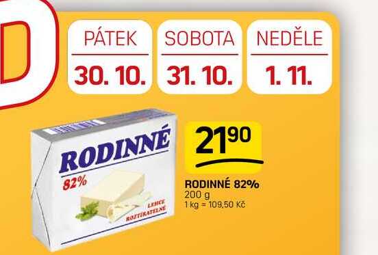 RODINNÉ 82% 200 g