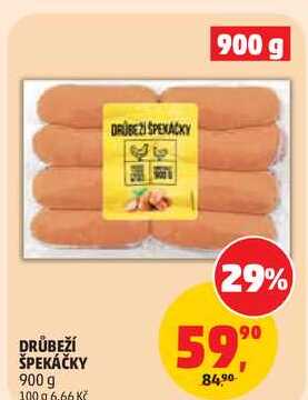 DRŮBEŽÍ ŠPEKÁČKY, 900 g  