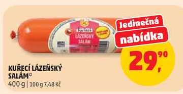 KUŘECÍ LÁZEŇSKÝ SALÁM, 400 g 