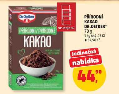 PŘÍRODNÍ KAKAO DR. OETKER, 70 g