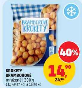 KROKETY BRAMBOROVÉ mražené, 300 g 