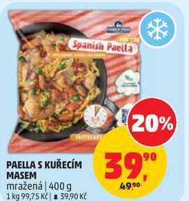 PAELLA S KUŘECÍM MASEM mražená, 400 g