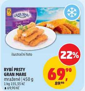 RYBÍ PRSTY GRAN MARE mražené, 450 g