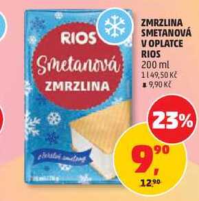 ZMRZLINA SMETANOVÁ V OPLATCE RIOS, 200 ml 