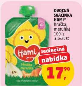 OVOCNÁ SVAČINKA HAMI hruška, 100 g
