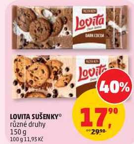 LOVITA SUŠENKY různé druhy, 150 g 