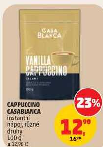 CAPPUCCINO CASABLANCA instantní nápoj, různé druhy, 100 g