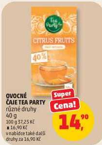 OVOCNÉ ČAJE TEA PARTY různé druhy, 40 g 