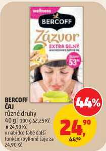 BERCOFF ČAJ různé druhy, 40 g 