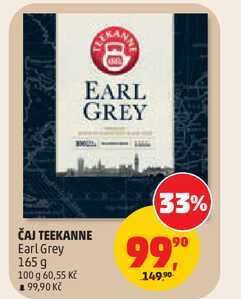 ČAJ TEEKANNE Earl Grey, 165 g 