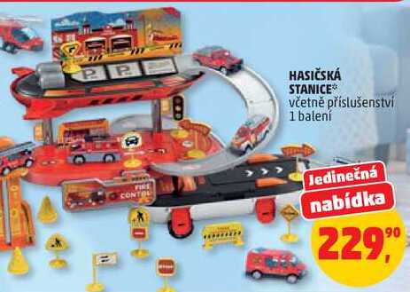HASIČSKÁ STANICE včetně příslušenství, 1 balení