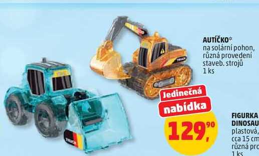 AUTÍČKO na solární pohon, různá provedení staveb.strojů, 1 ks