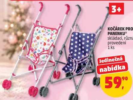 KOČÁREK PRO PANENKU skládací, různa provedení, 1 ks