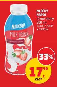 MLÉČNÝ NÁPOJ různé druhy, 500 ml 