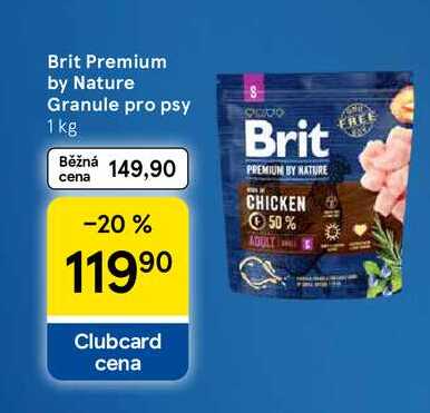 Brit Premium by Nature Granule pro psy, 1 kg