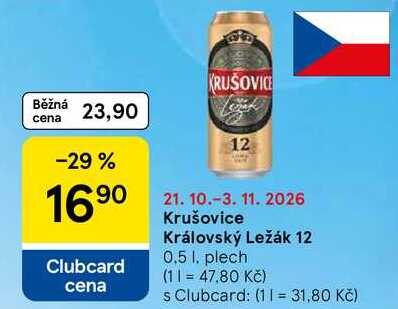 Krušovice Královský ležák 12, 0.5 l