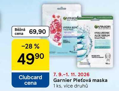 Garnier Pleťová maska, 1 ks, více druhů
