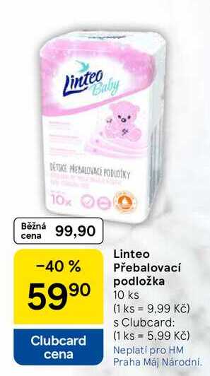 Linteo Přebalovací podložka, 10 ks