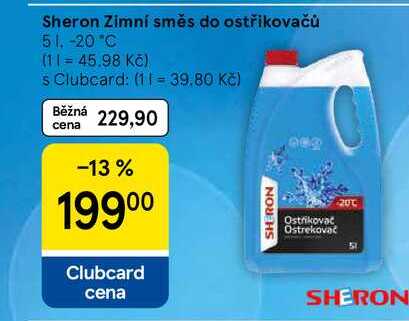 Sheron Zimní směs do ostřikovačů -20°C, 5 l
