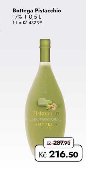 Bottega Pistacchio 17% 0,5 L