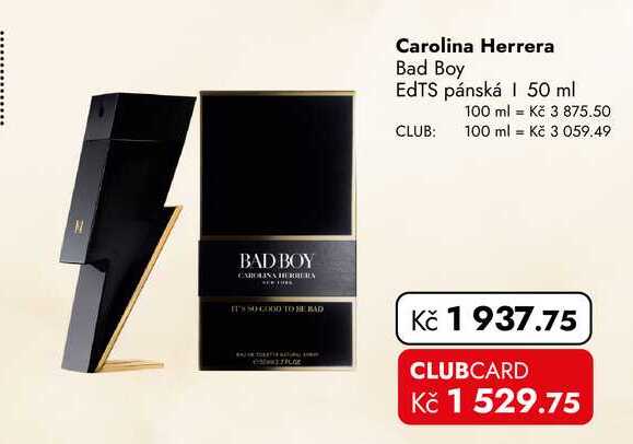 Carolina Herrera Bad Boy EdTS pánská 50 ml