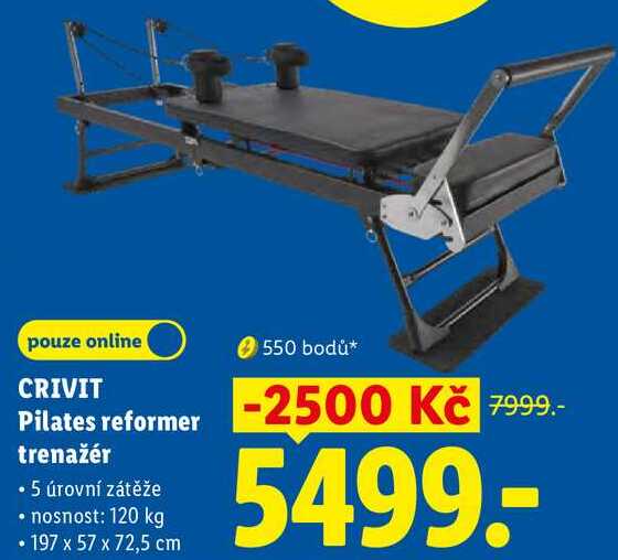 CRIVIT Pilates reformer trenažér