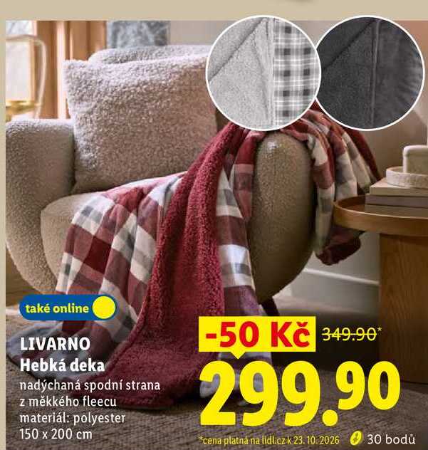 LIVARNO Hebká deka, nadýchaná spodní strana z měkkého fleecu