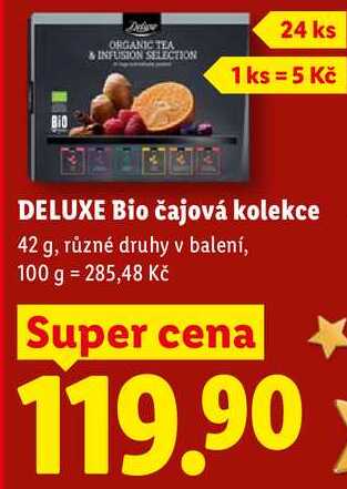 DELUXE Bio čajová kolekce, 42 g, různé druhy v balení