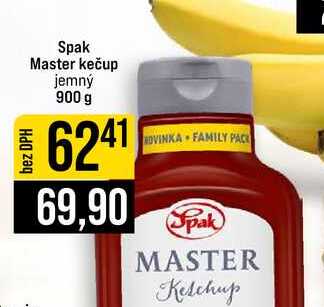  Spak Master kečup jemný 900 g 