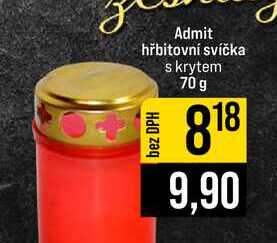 Admit hřbitovní svíčka skrytem 70 g