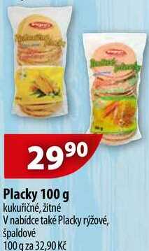 Vepy placky kukuřičné, žitné celozrnné, 100 g