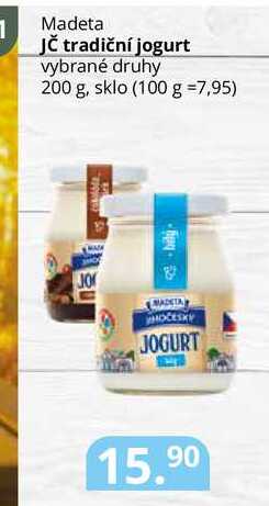 Madeta Jč tradiční jogurt vybrané druhy 200 g 
