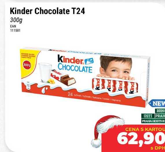 Kinder Chocolate T24 300g v akci AkcniCeny.cz