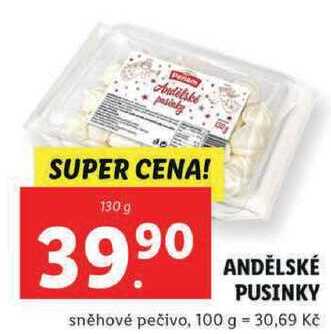ANDĚLSKÉ PUSINKY sněhové pečivo, 130 g