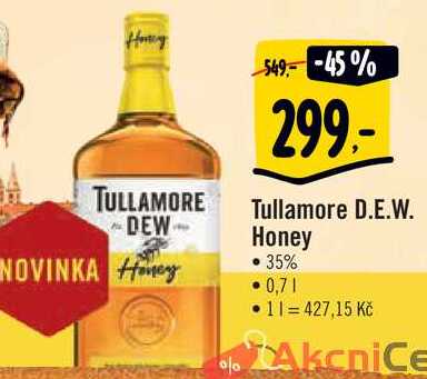 ARCHIV | Tullamore D.E.W. Honey, 0,7 l v akci platné do: 19.12.2021 ...