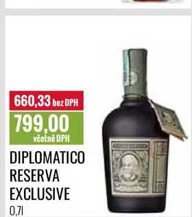 DIPLOMATICO RESERVA EXCLUSIVE 0.7l