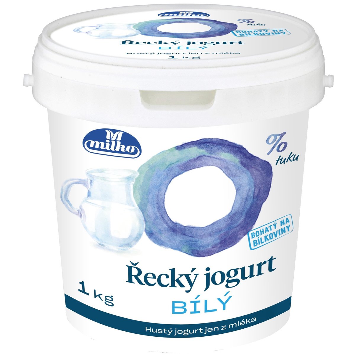 Milko Řecký jogurt 0 % bílý kbelík