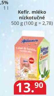 Kefír mléko nízkotučné 500 g 