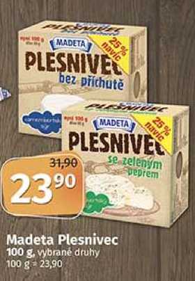 Madeta Plesnivec 100 g vybrané druhy